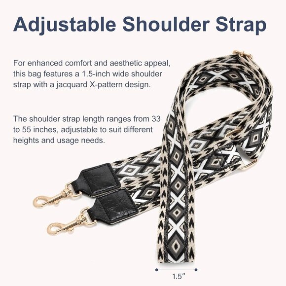 Environmentally Friendly Clear Bag for Events - Compact 9.8in Crossbody Design - Picture 6 of 7